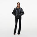 Black Oversized Faux Leather Jacket