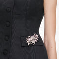 Black Structured Bardot Top