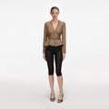 Bronze Tailored Knit Top