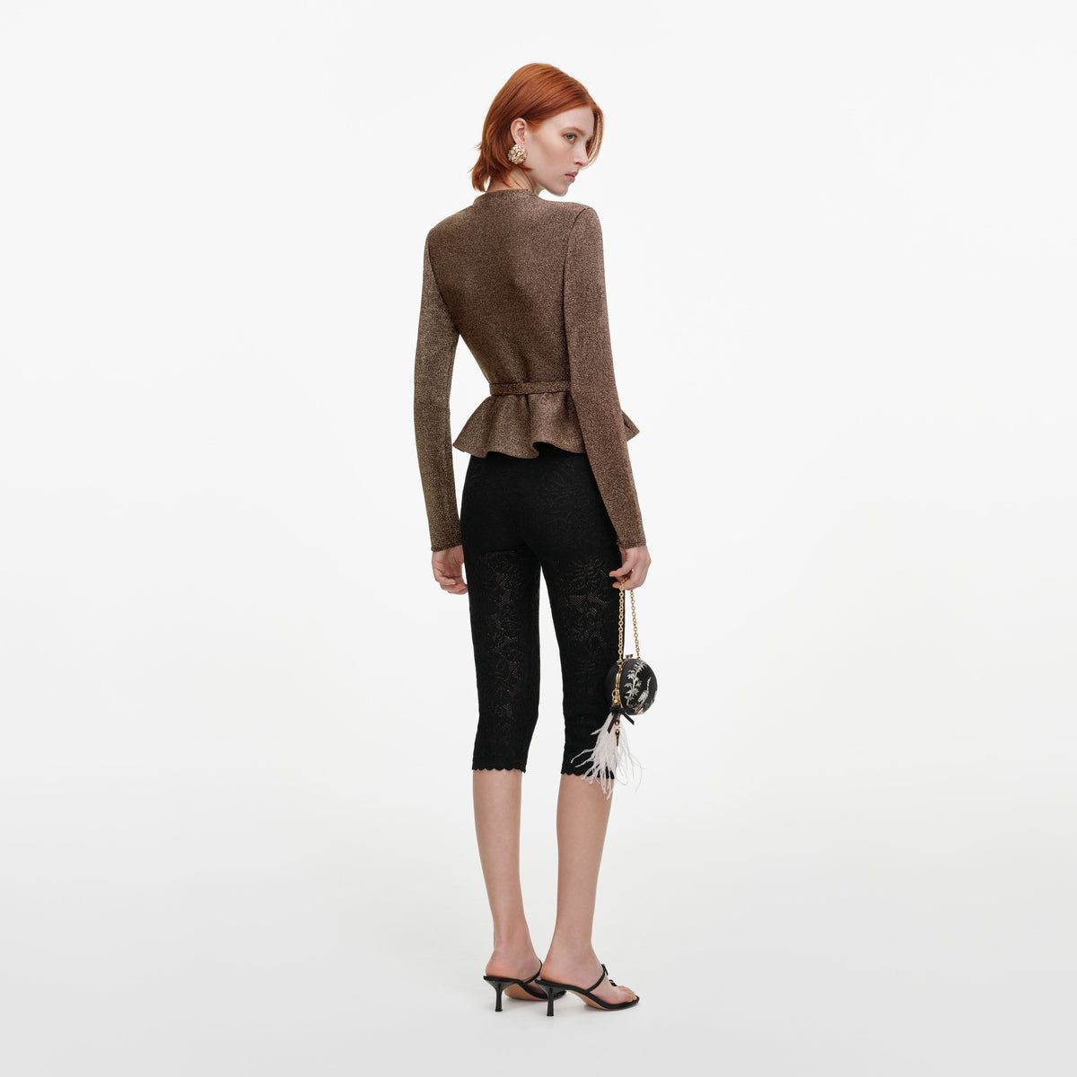 Bronze Tailored Knit Top