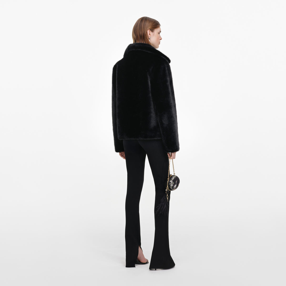 Black Faux Fur Jacket