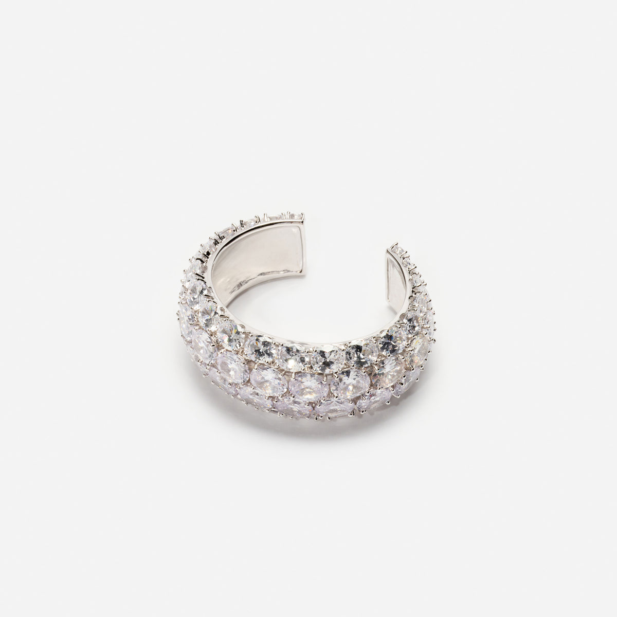 Silver Multi Crystal Bracelet