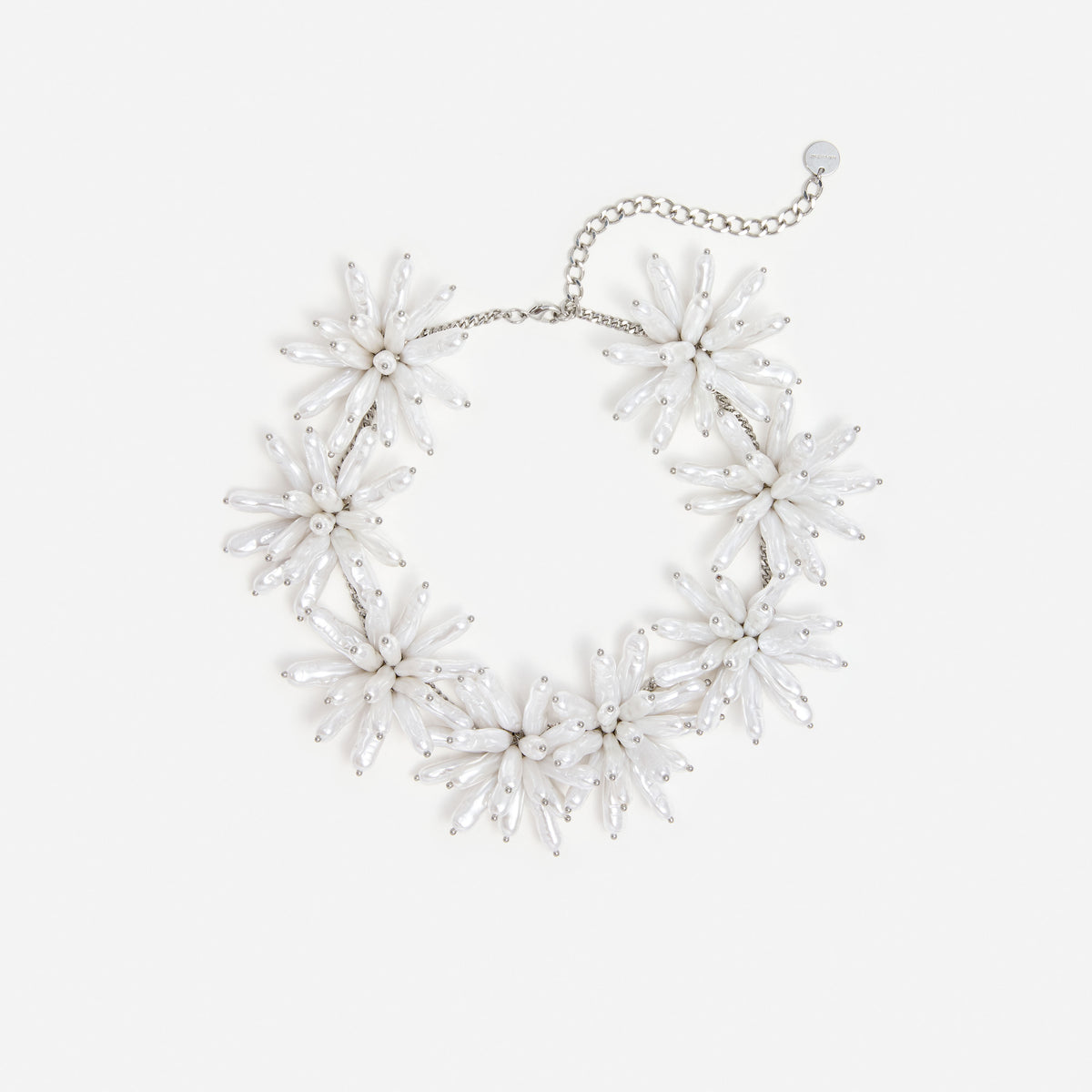 Pearl Cluster Flower Necklace
