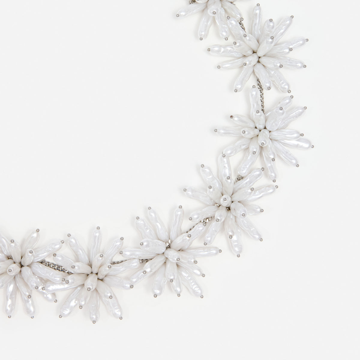 Pearl Cluster Flower Necklace