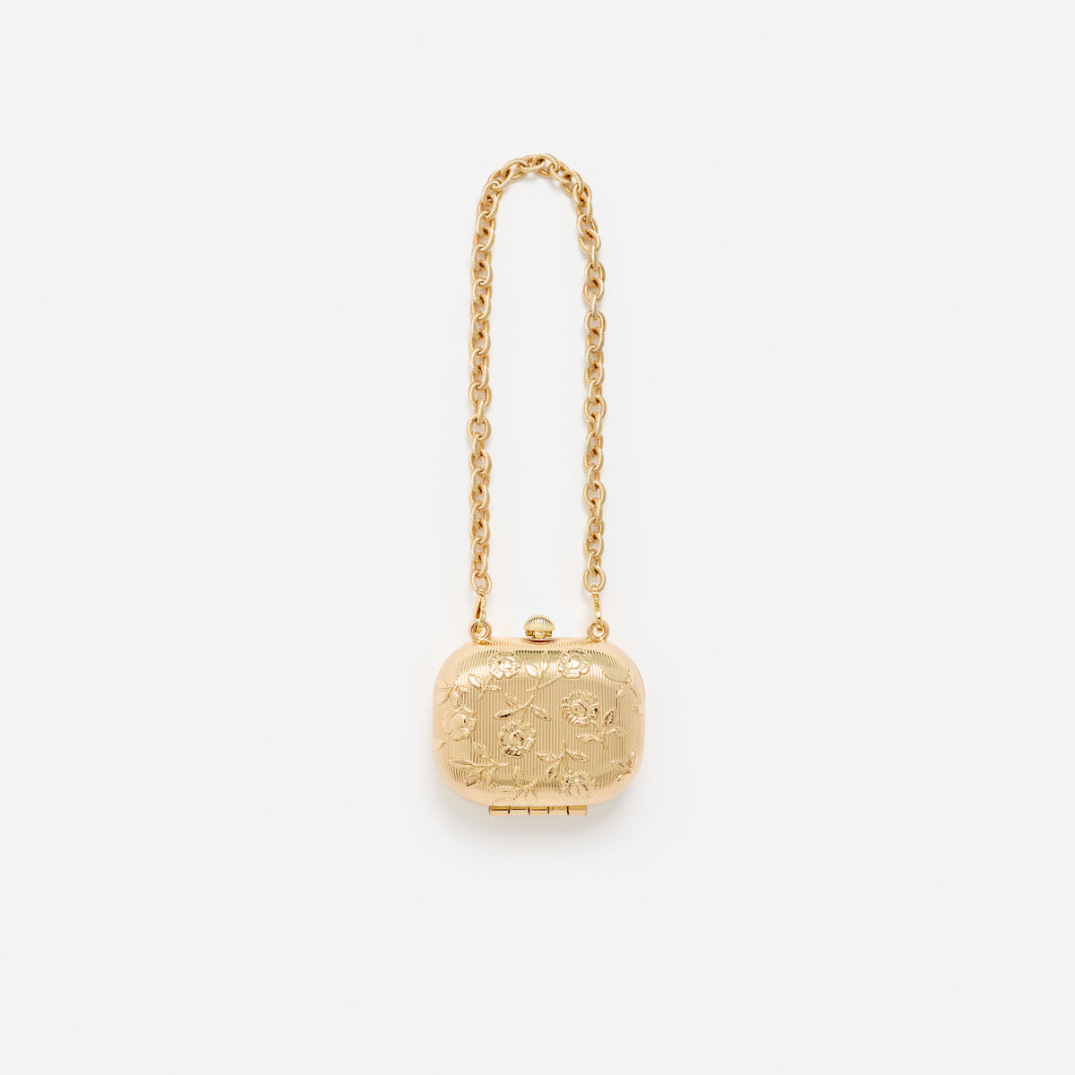 Gold Floral Engraved Airpod Case