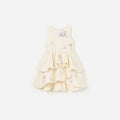 Cream Floral Jacquard Dress
