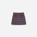 Multi Textured Knit Skirt
