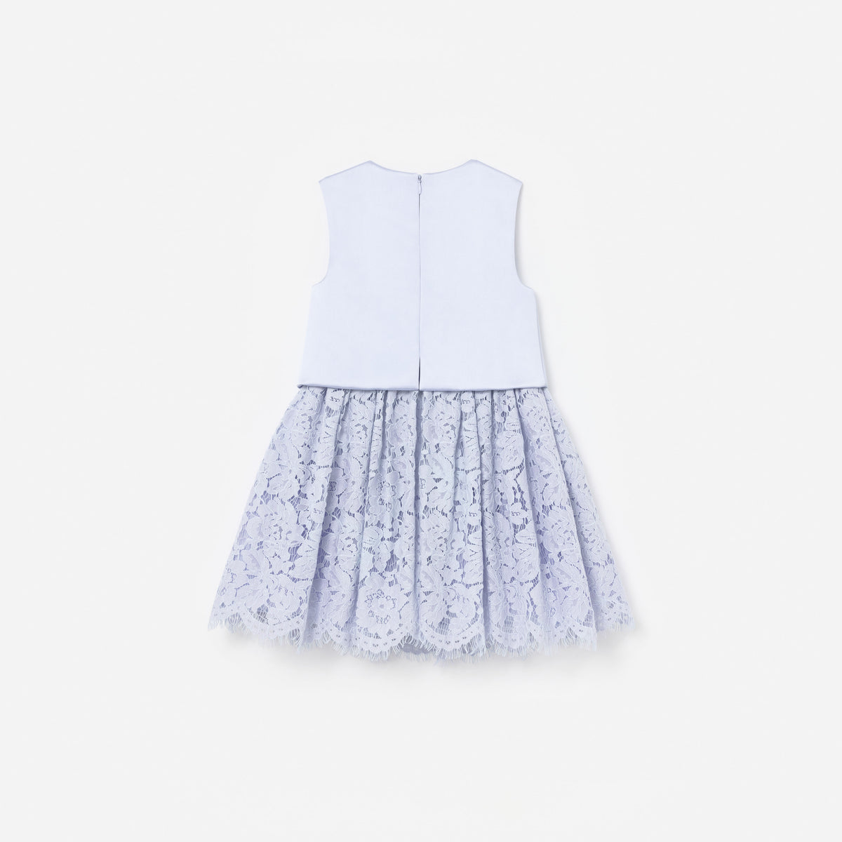 Lilac Satin Lace Dress