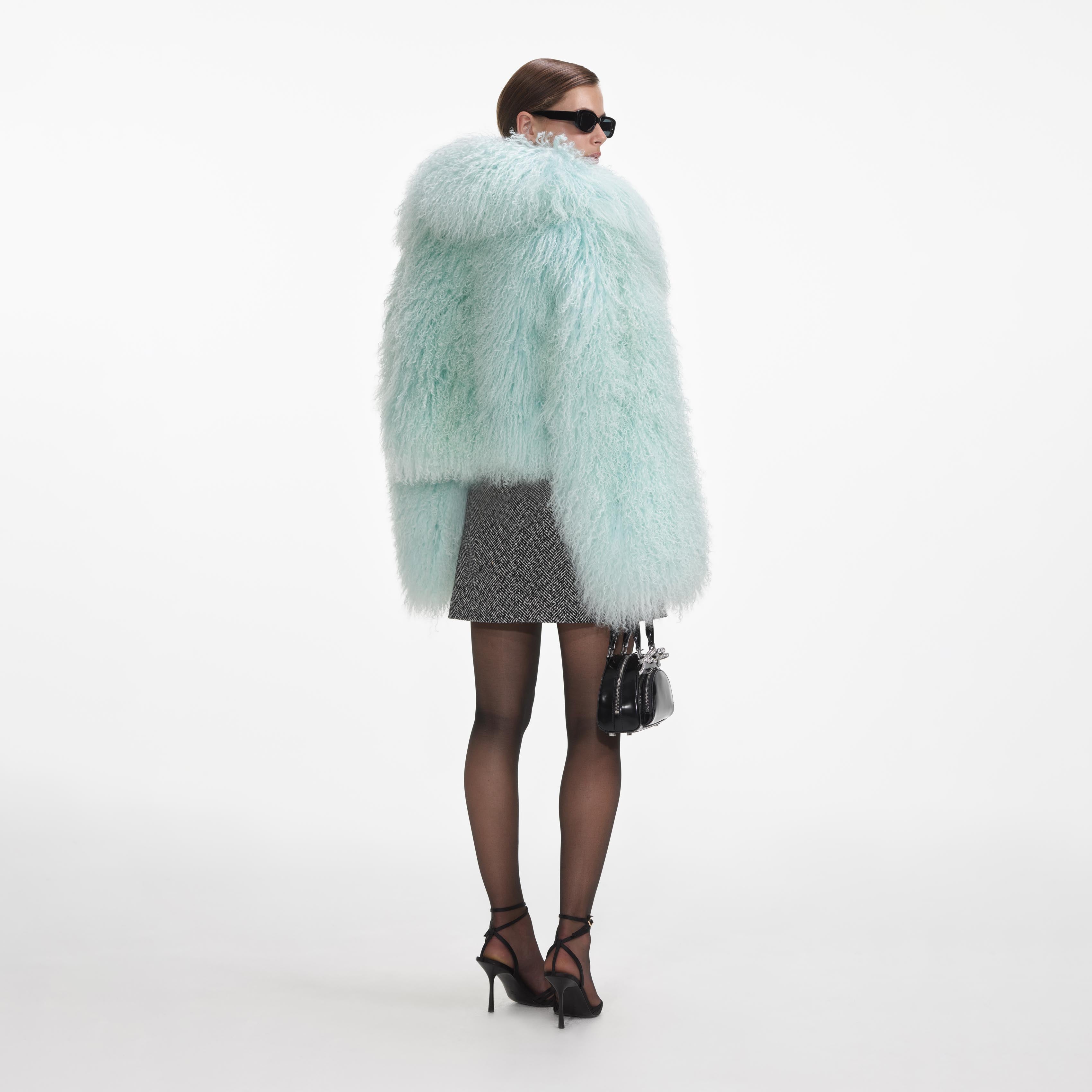 그린 시어링 재킷