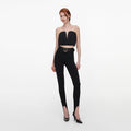 Black Bandeau Jersey Top