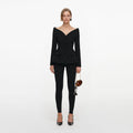 Black Wool Crepe Jacket