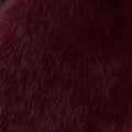 Burgundy Faux Fur Scarf