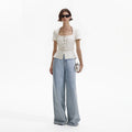 Cream Boucle Top