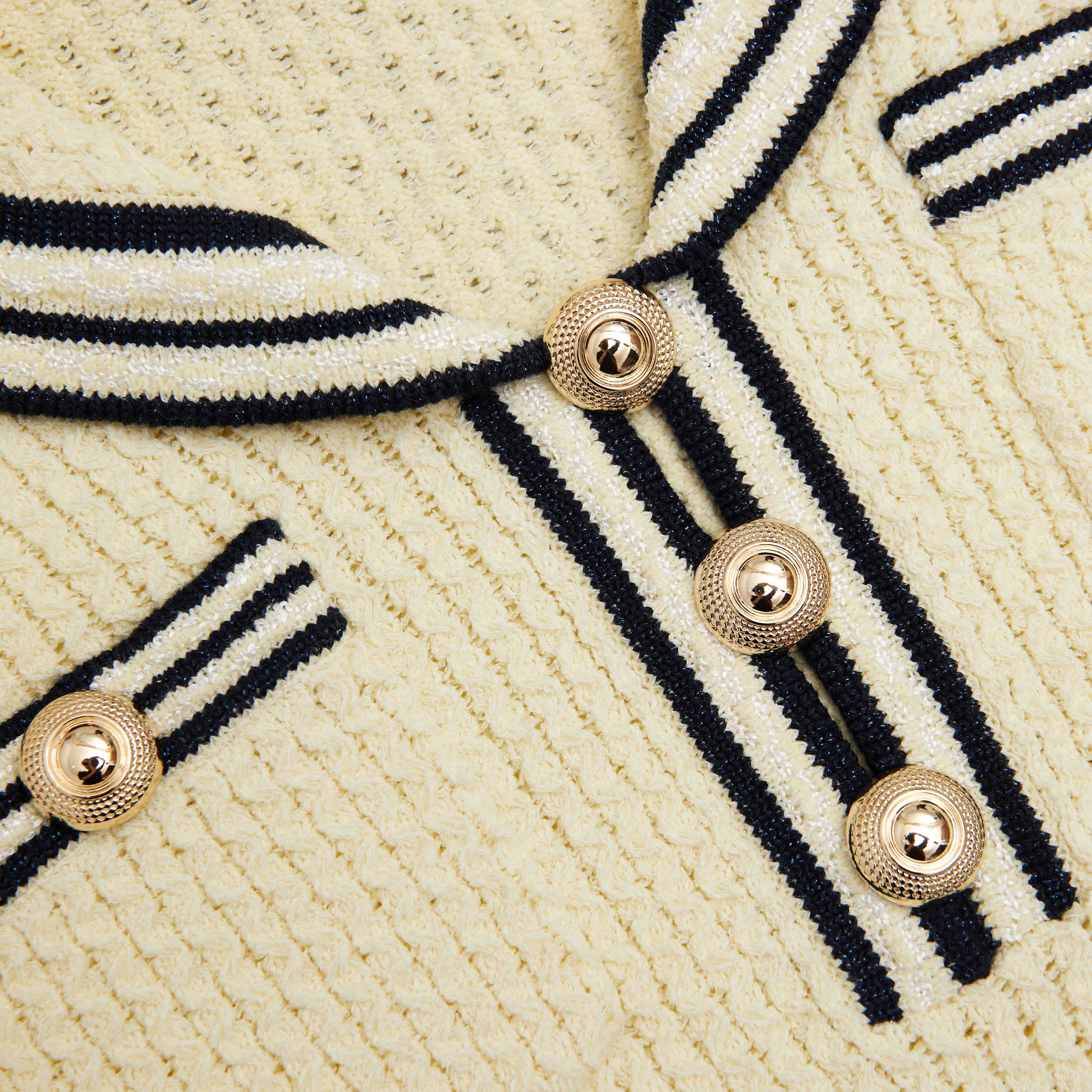 옐로우 텍스처 니트 미니 드레스