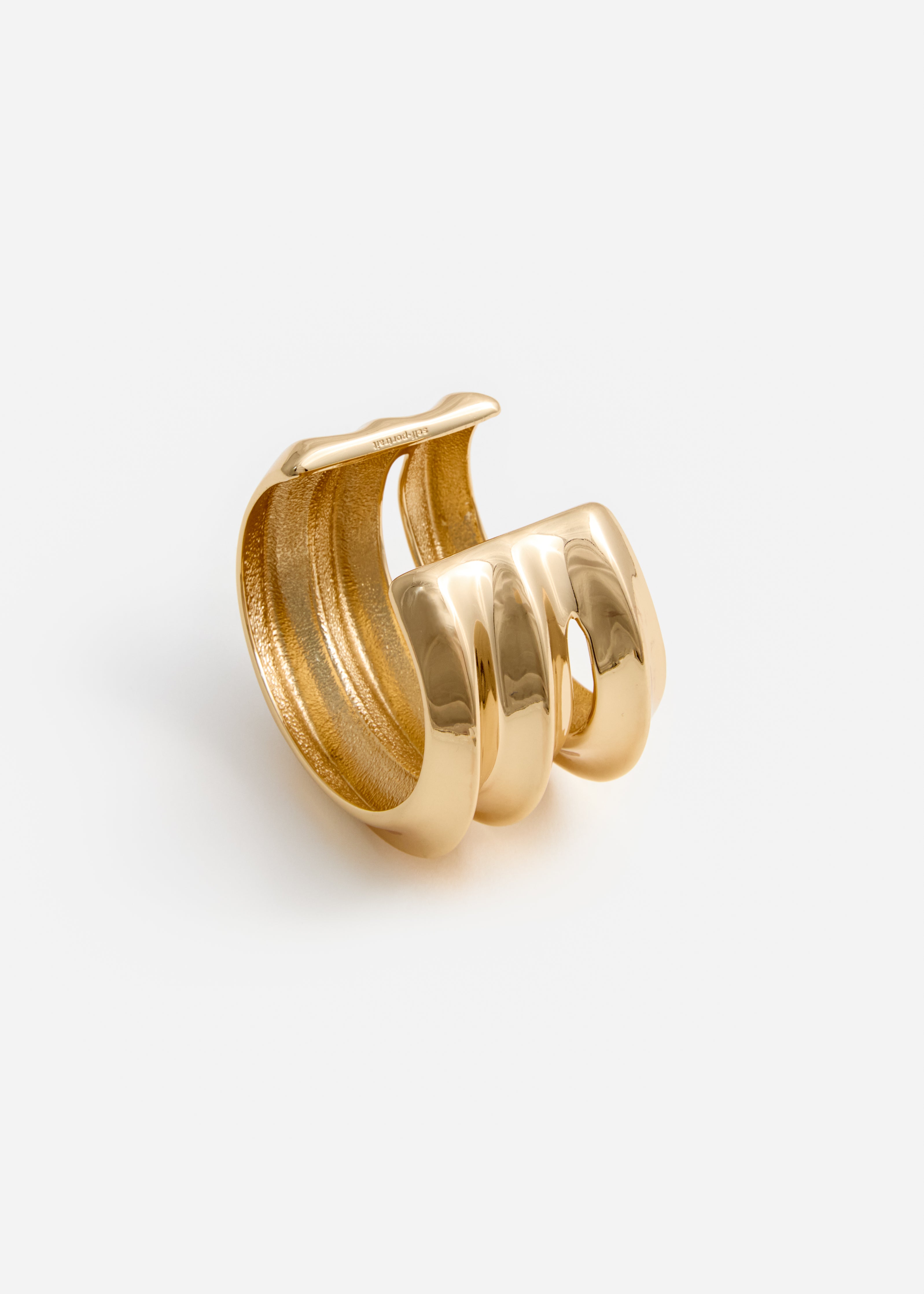 골드 조각 커프스