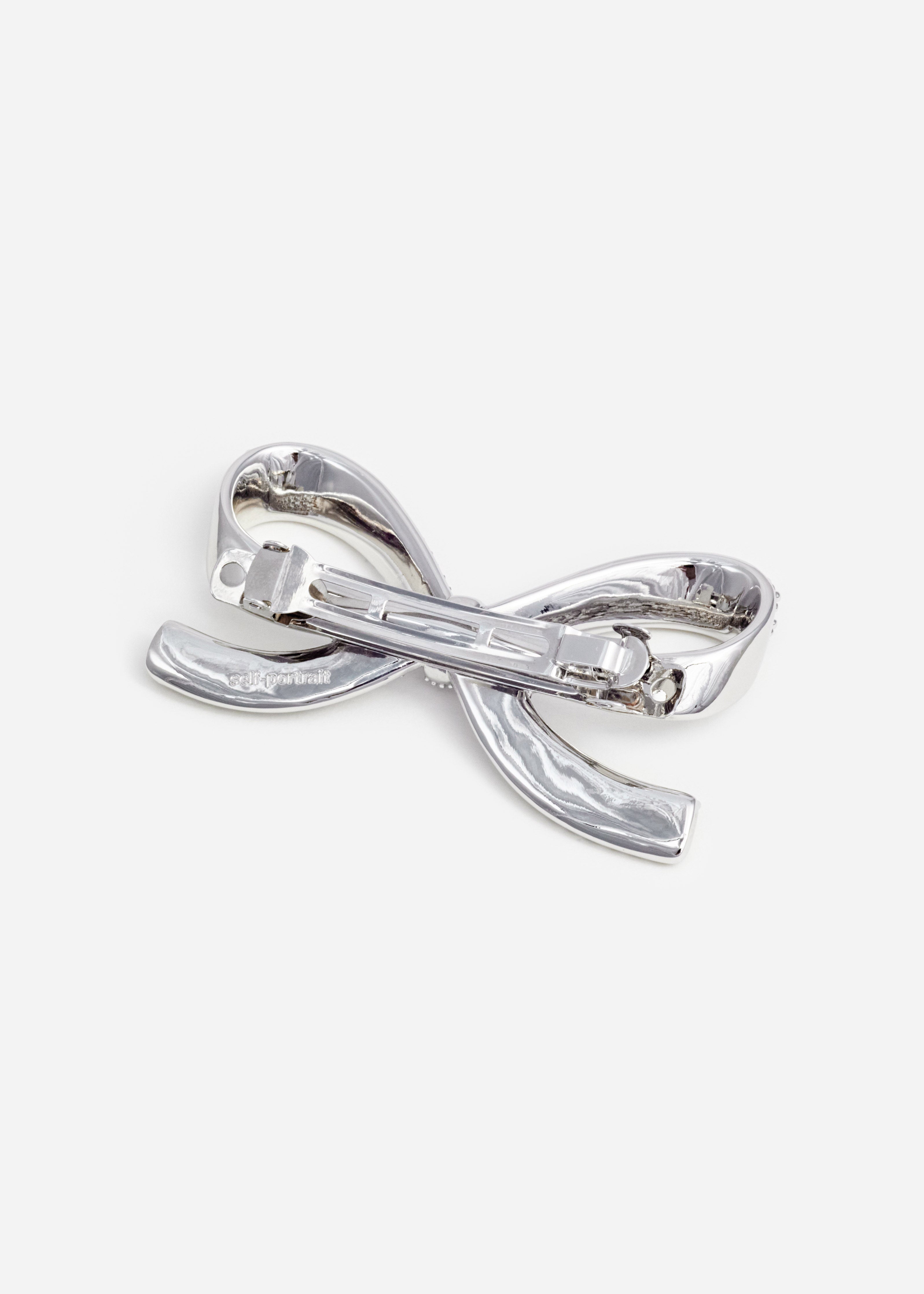 크리스탈 리본 헤어클립