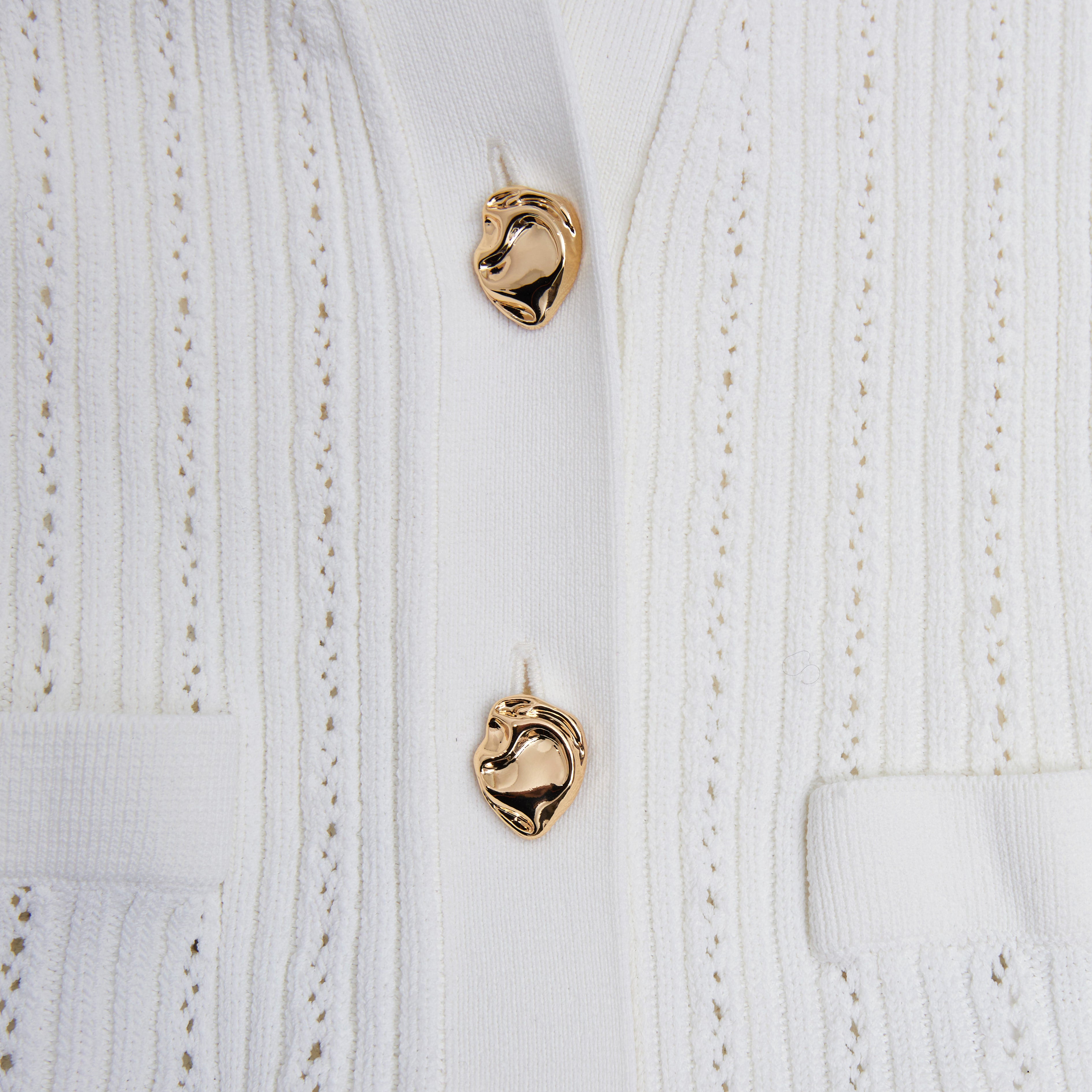 화이트 페플럼 니트 탑