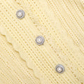 Yellow Pointelle Cardigan