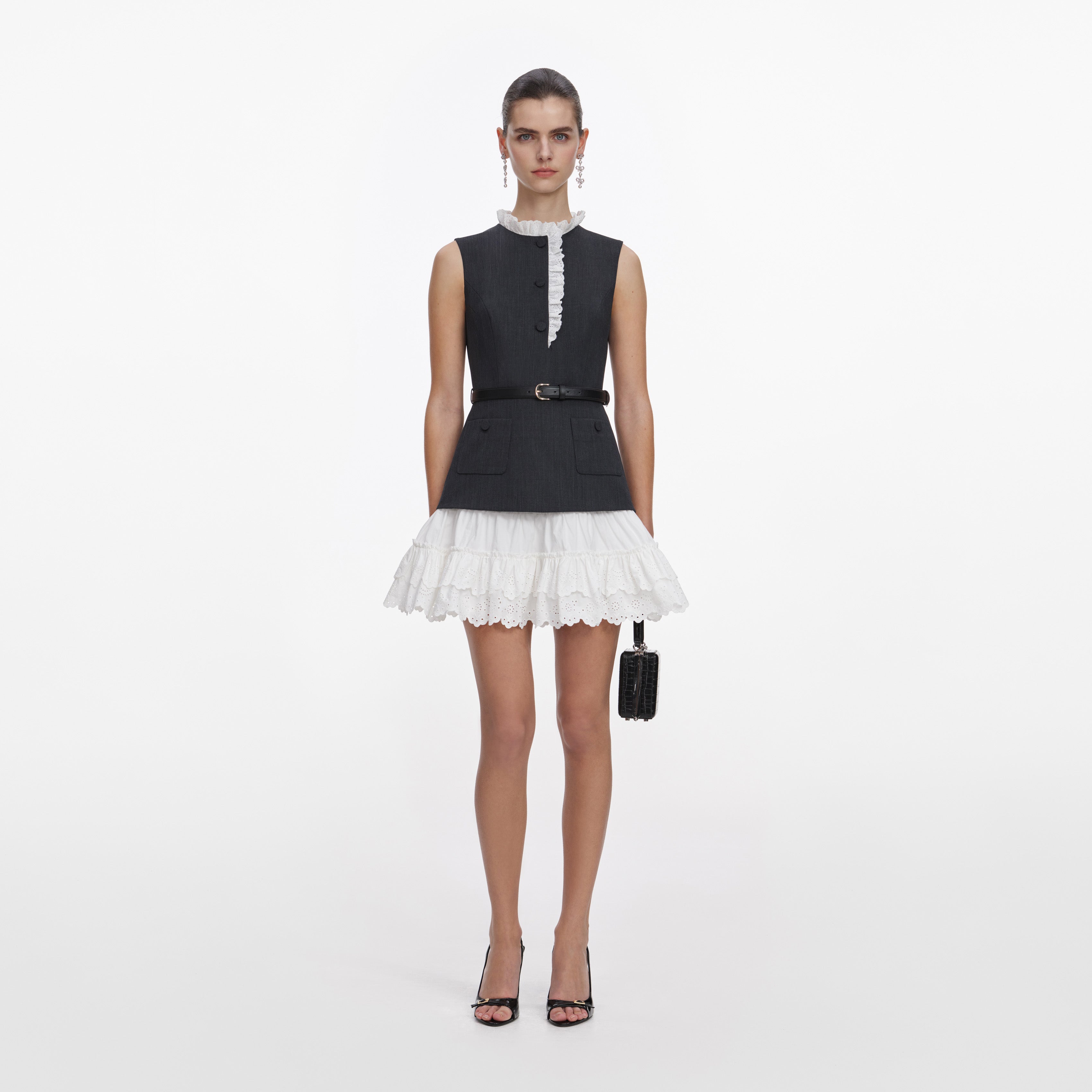 grey cotton dress The Cloudline Sleeveless Cotton Dress – Grey Minimal Mood main image 0