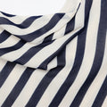 Navy Stripe Georgette Top