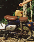 Rattan Cherry Charm Mini Bag