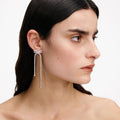 Crystal Bow Dangle Earrings