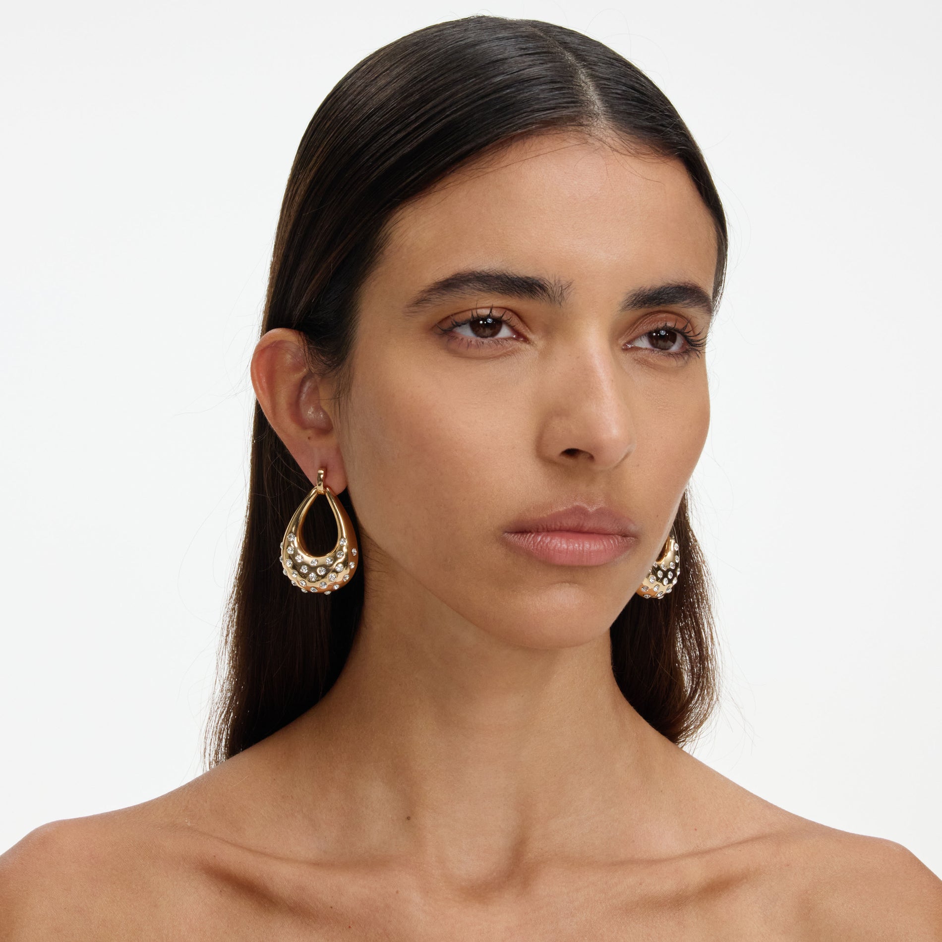 Gold Crystal Dome Knocker