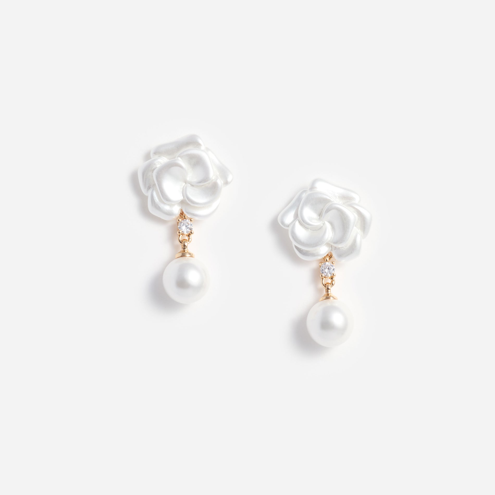 Pearl Flower Earrings