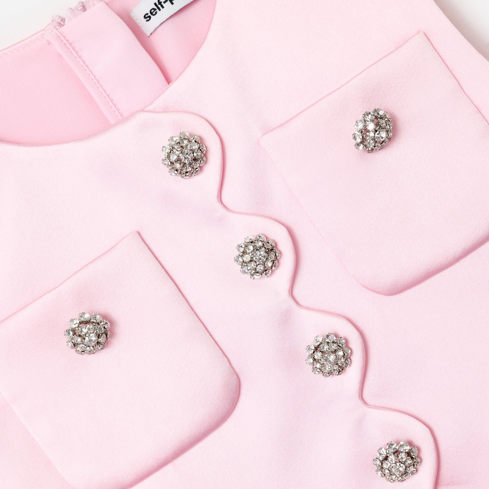 Pink Satin Lace Dress