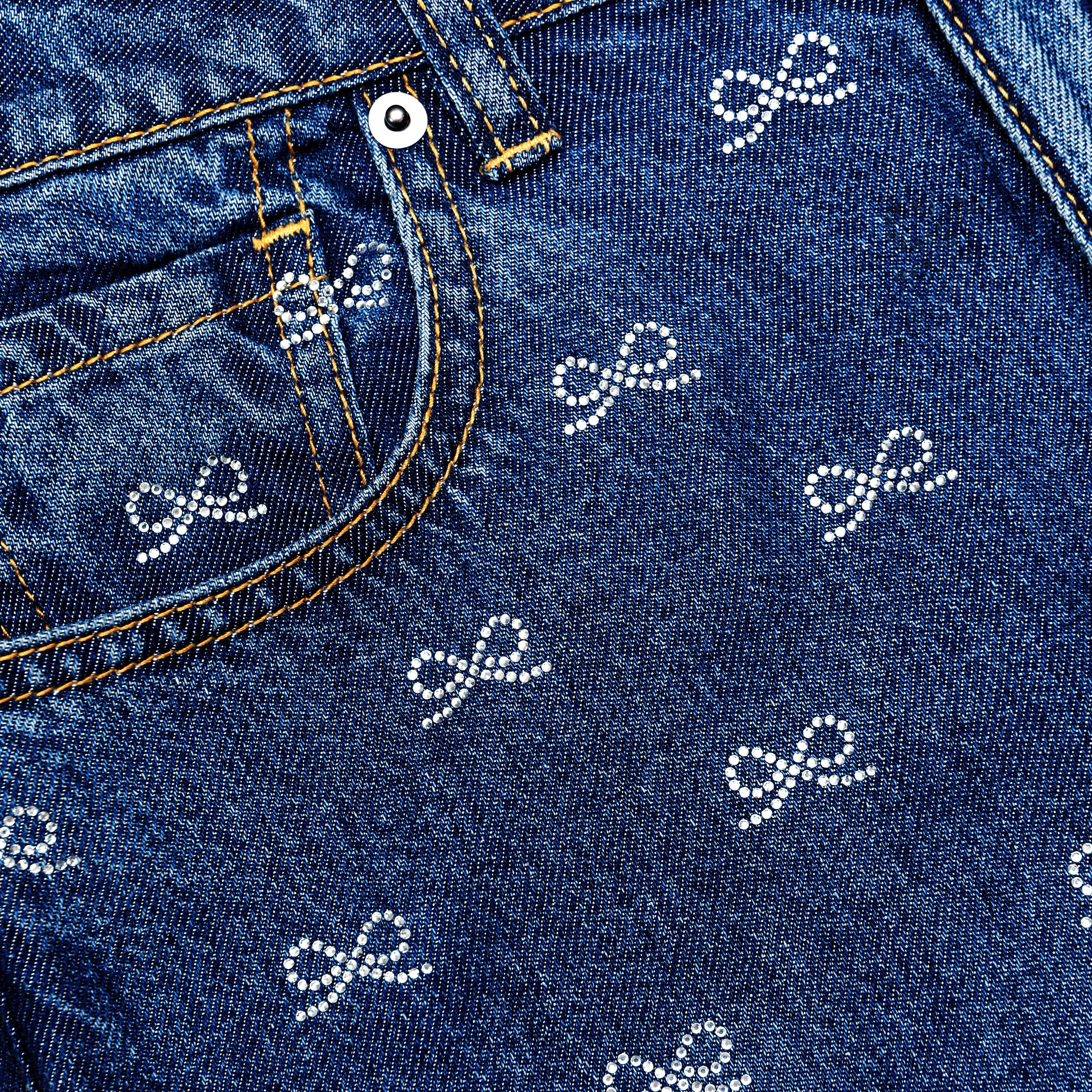 Lightweight Bow Embellished Jeans