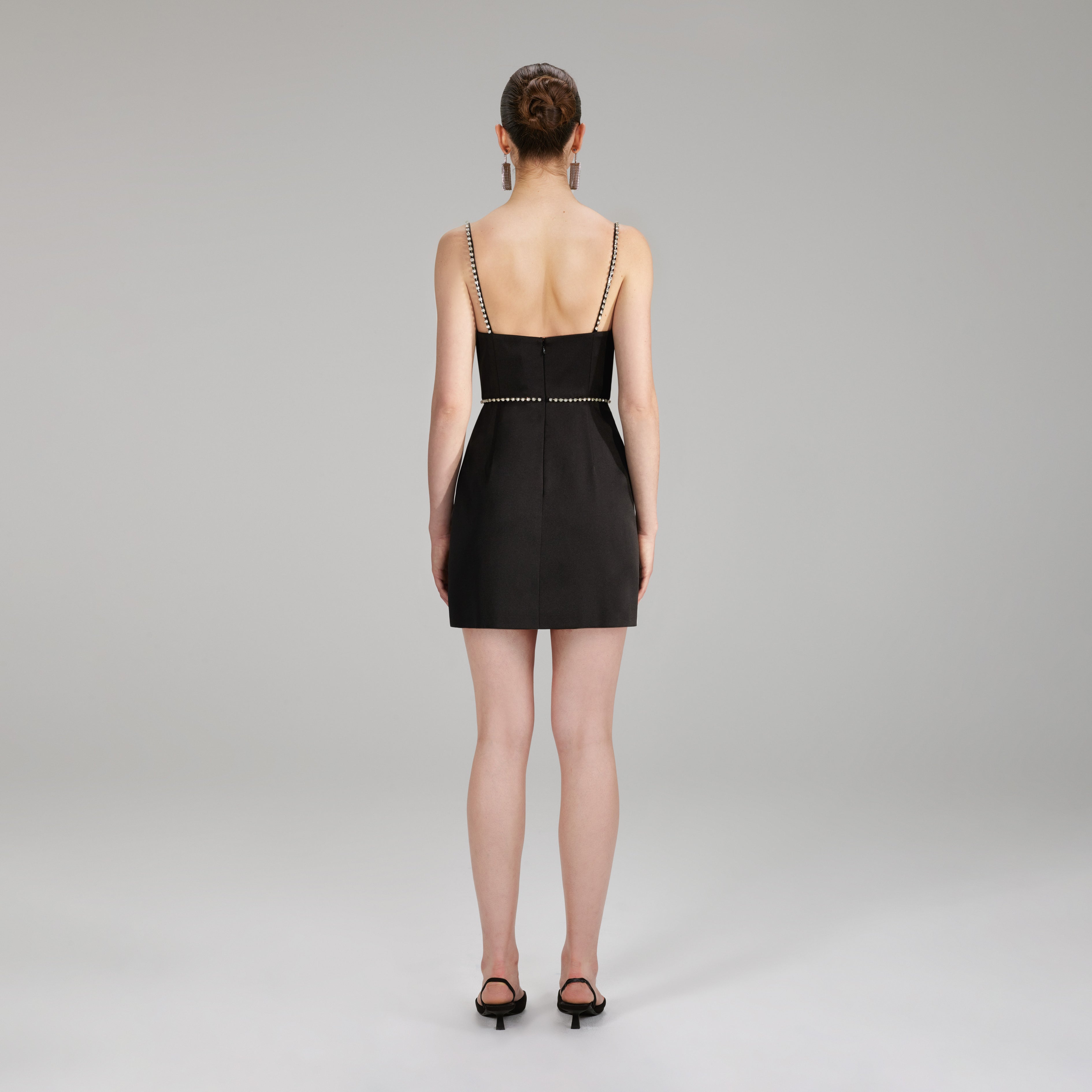 Bonded Satin Mini Dress