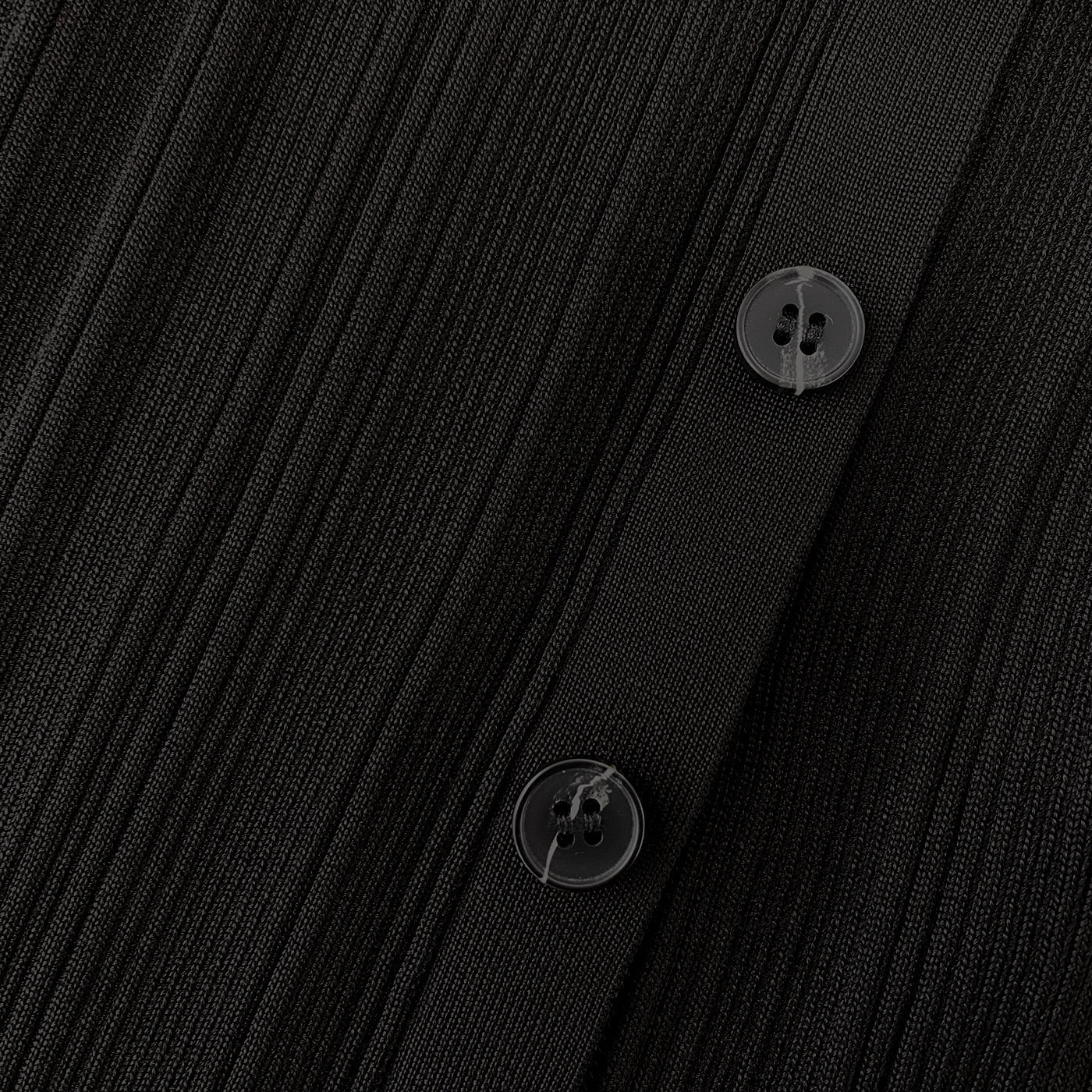 블랙 니트 미디 드레스