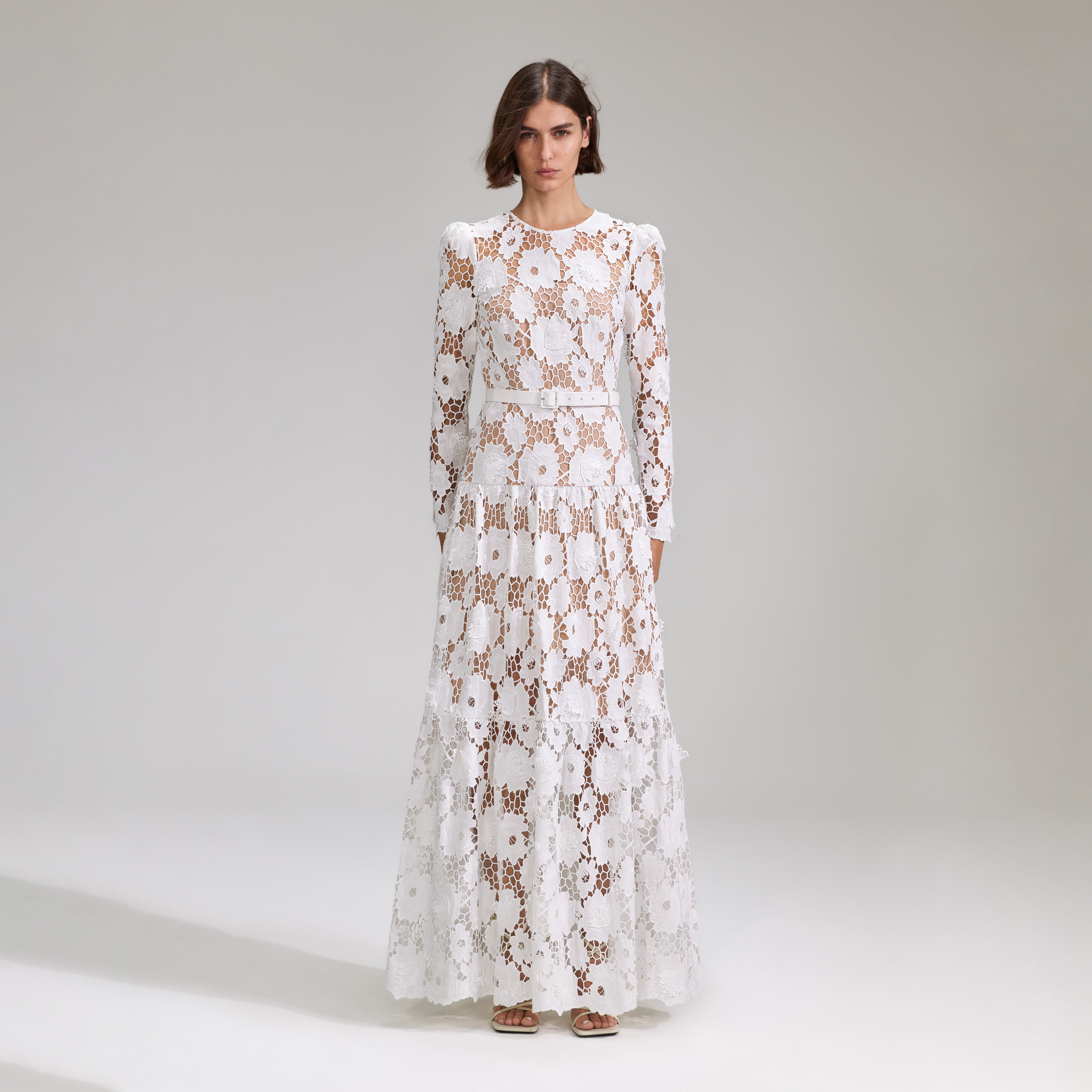 self portrait thea maxi dress with pleats Self Portrait Thea Maxi Dress with Pleats
