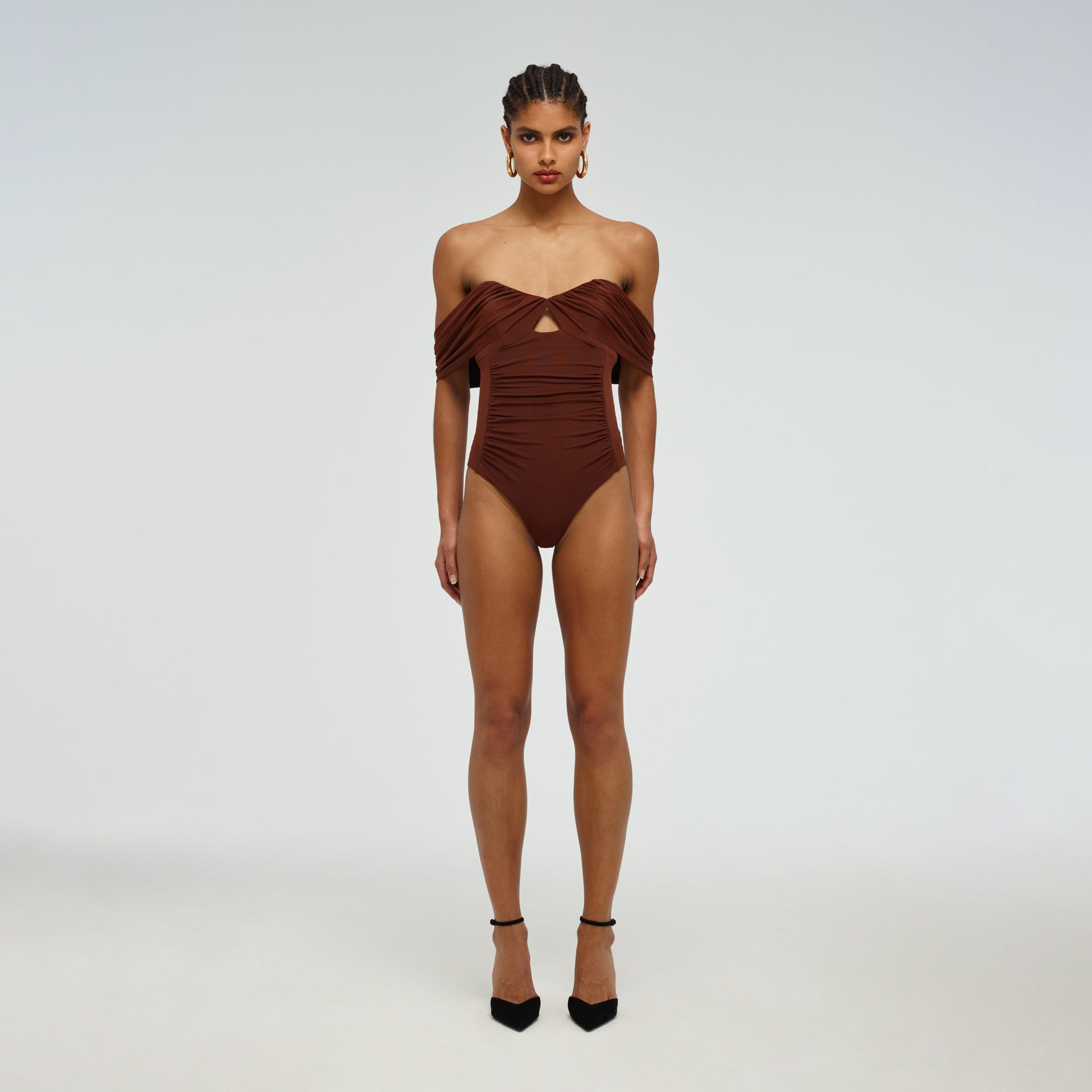 Sexy Off Shoulder Swimsuit Bathing Suit Bikini Set