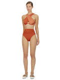 Pink High Waisted Bikini Briefs Pink