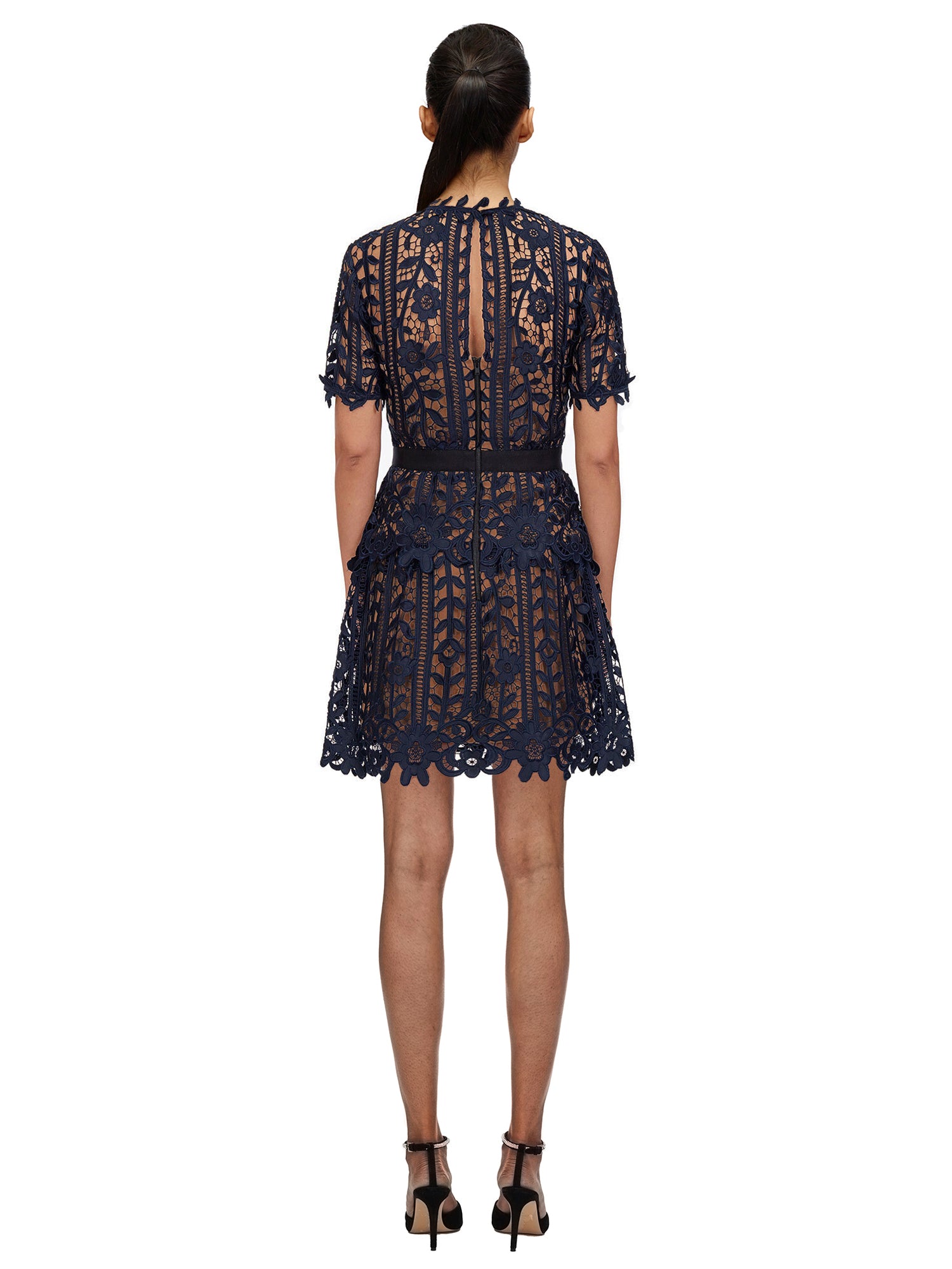 레이스 A 라인 드레스