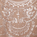 Silver Paisley Sequin Top