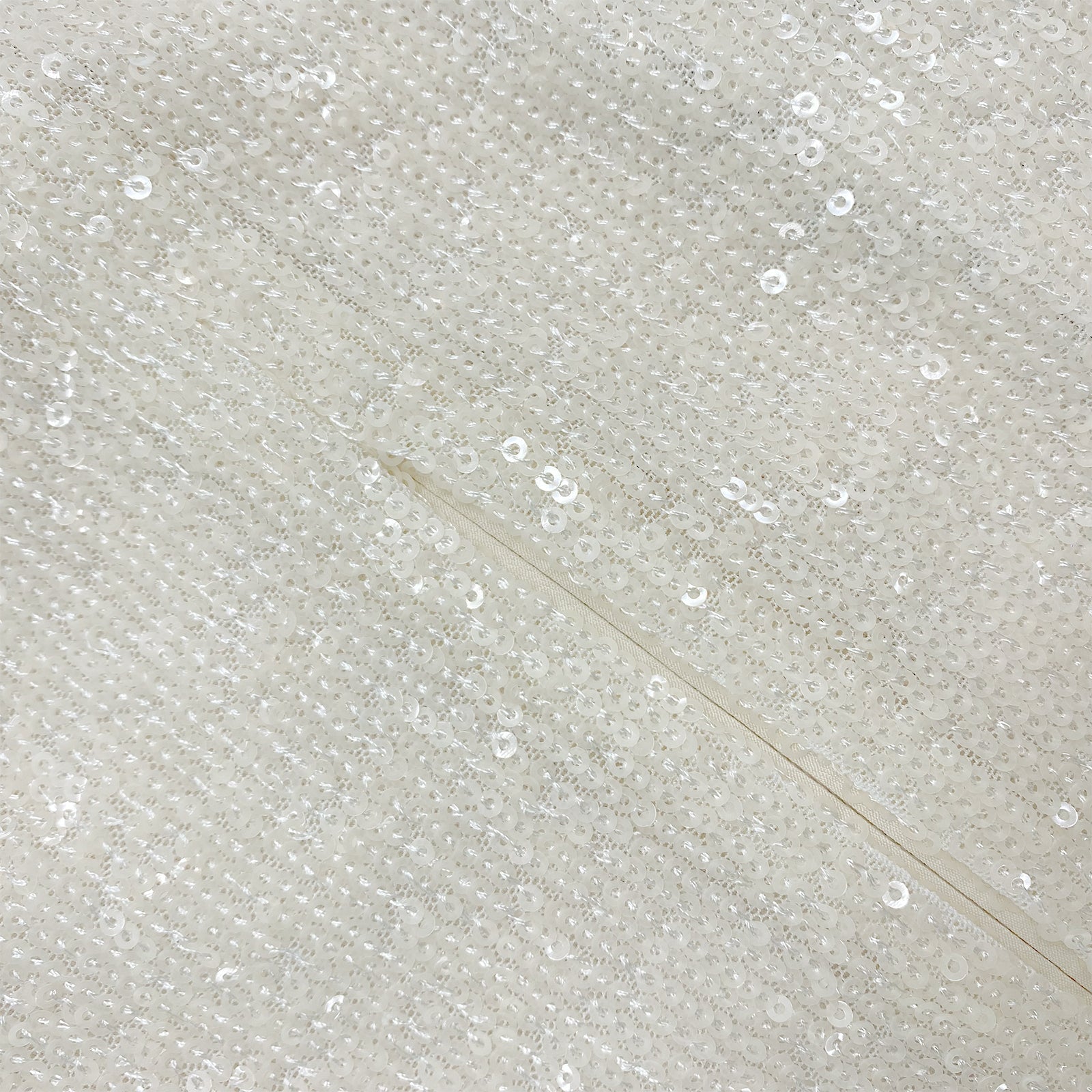 Cream Sequin Maxi Skirt