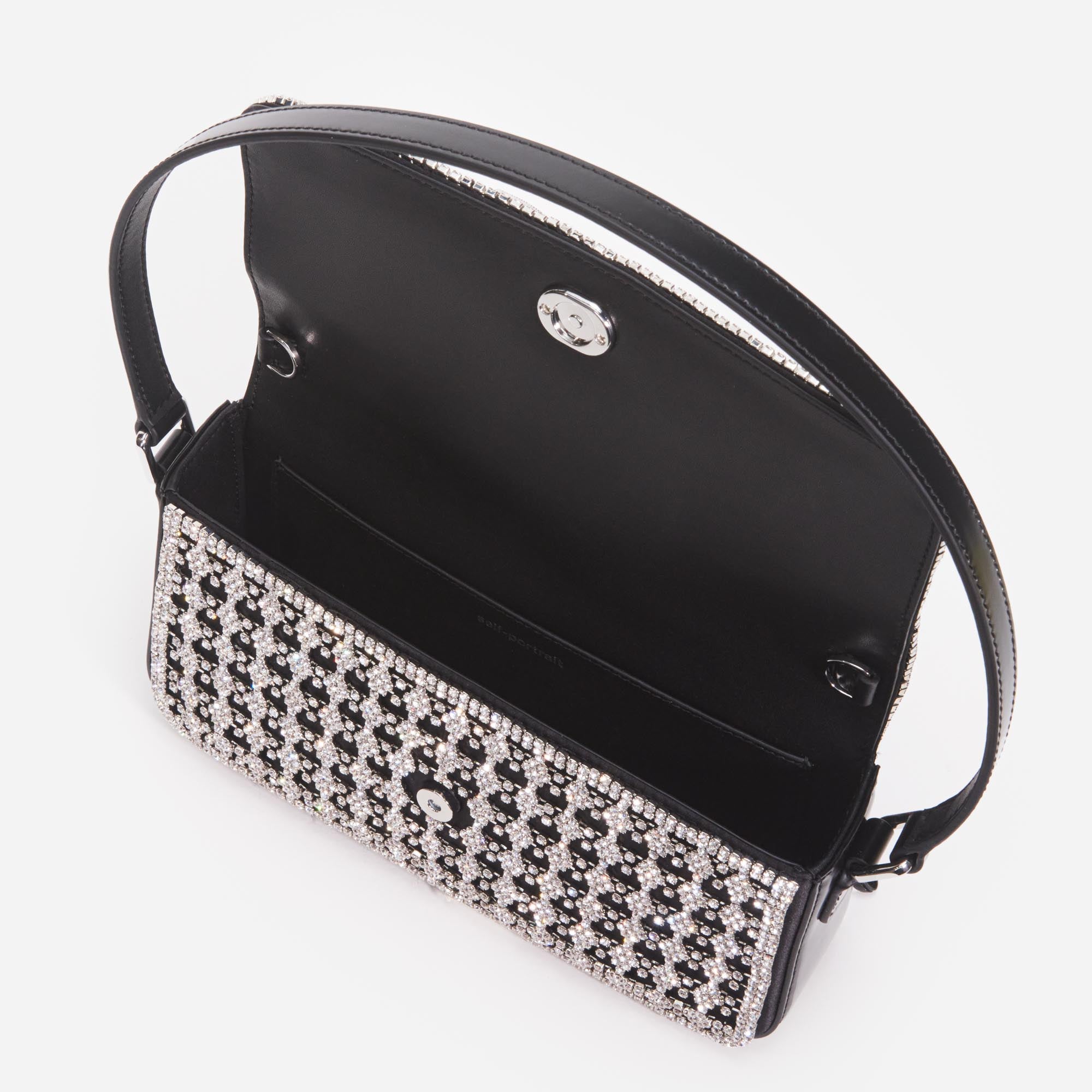 Black Crystal Shoulder Bag