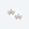 Large Crystal Bow Earrings