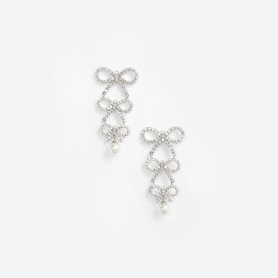 Crystal Bow Earrings