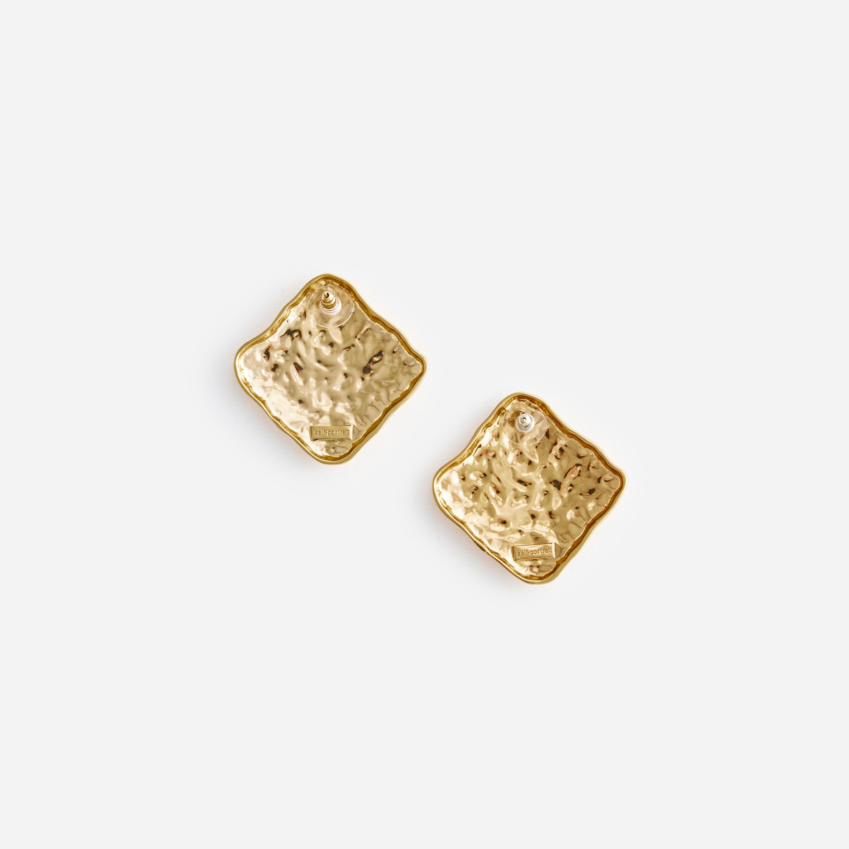 Square 18 Mm Earrings Gold main image 1