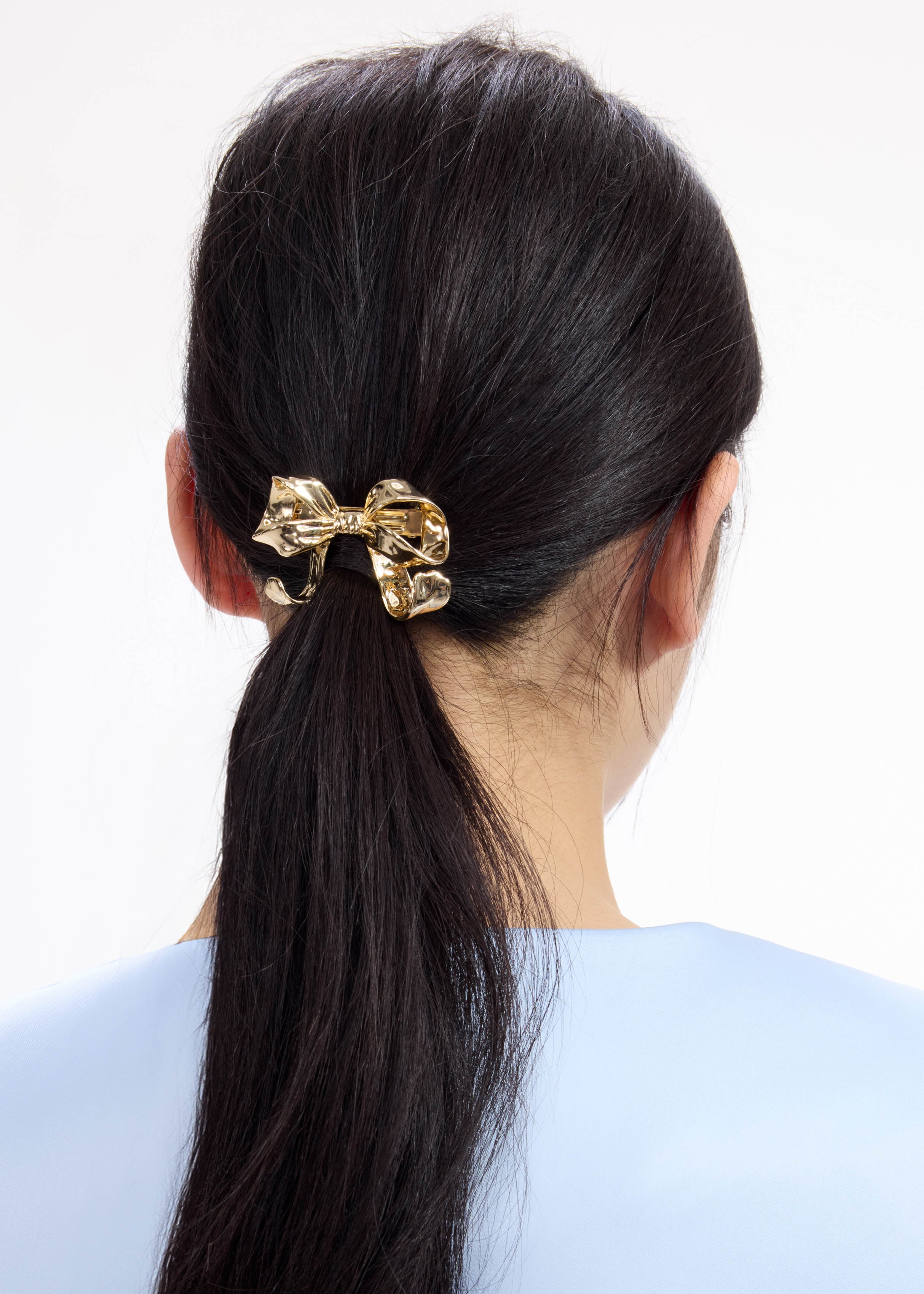 Gold Bar Hair Cuff – self-portrait Gold Bar Hair Cuff – self-portrait