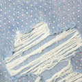 Rhinestone Ombre Distressed Jeans