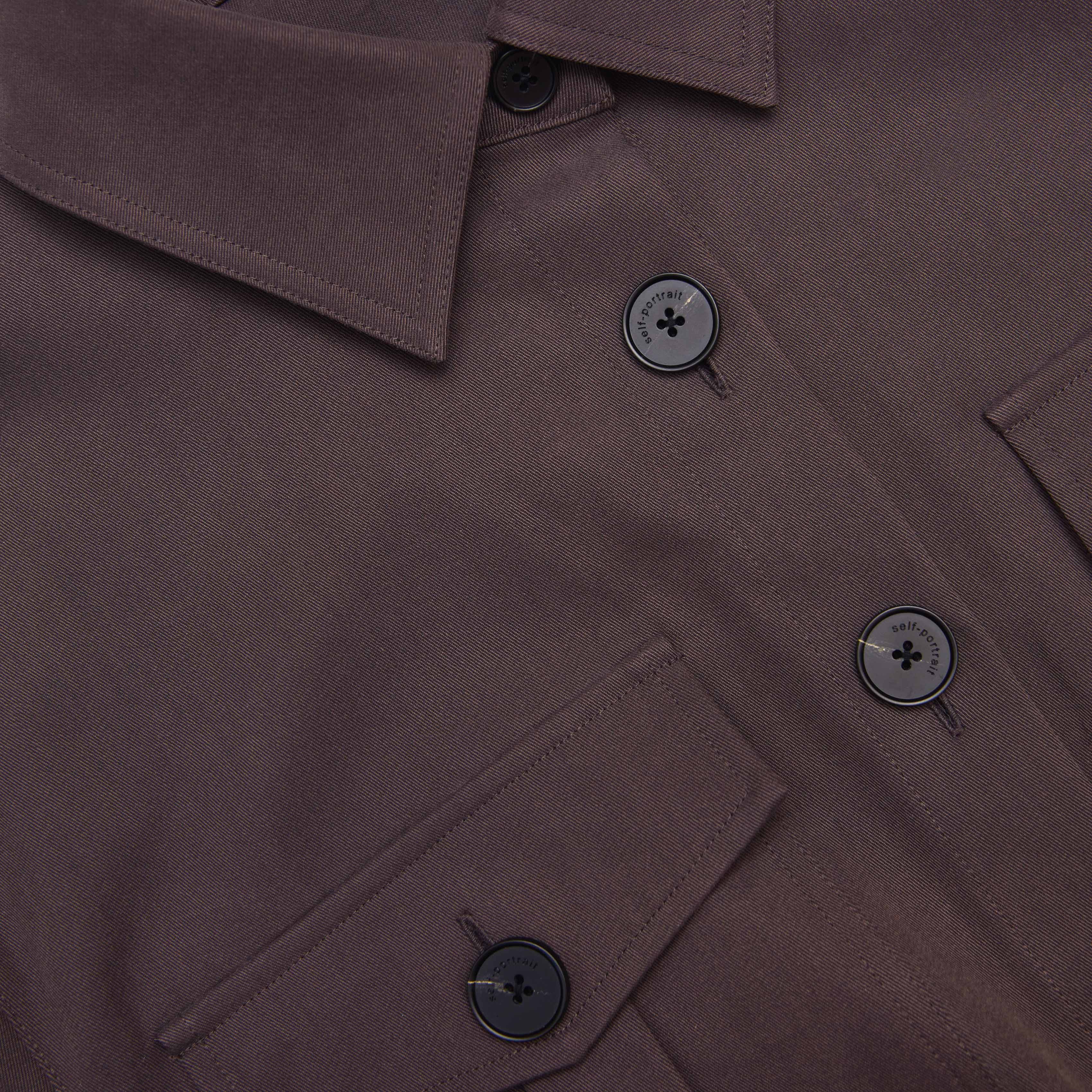 Brown Cotton Belted Midi Dress