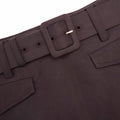 Brown Cotton Skort