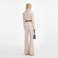 Beige Twill Jumpsuit