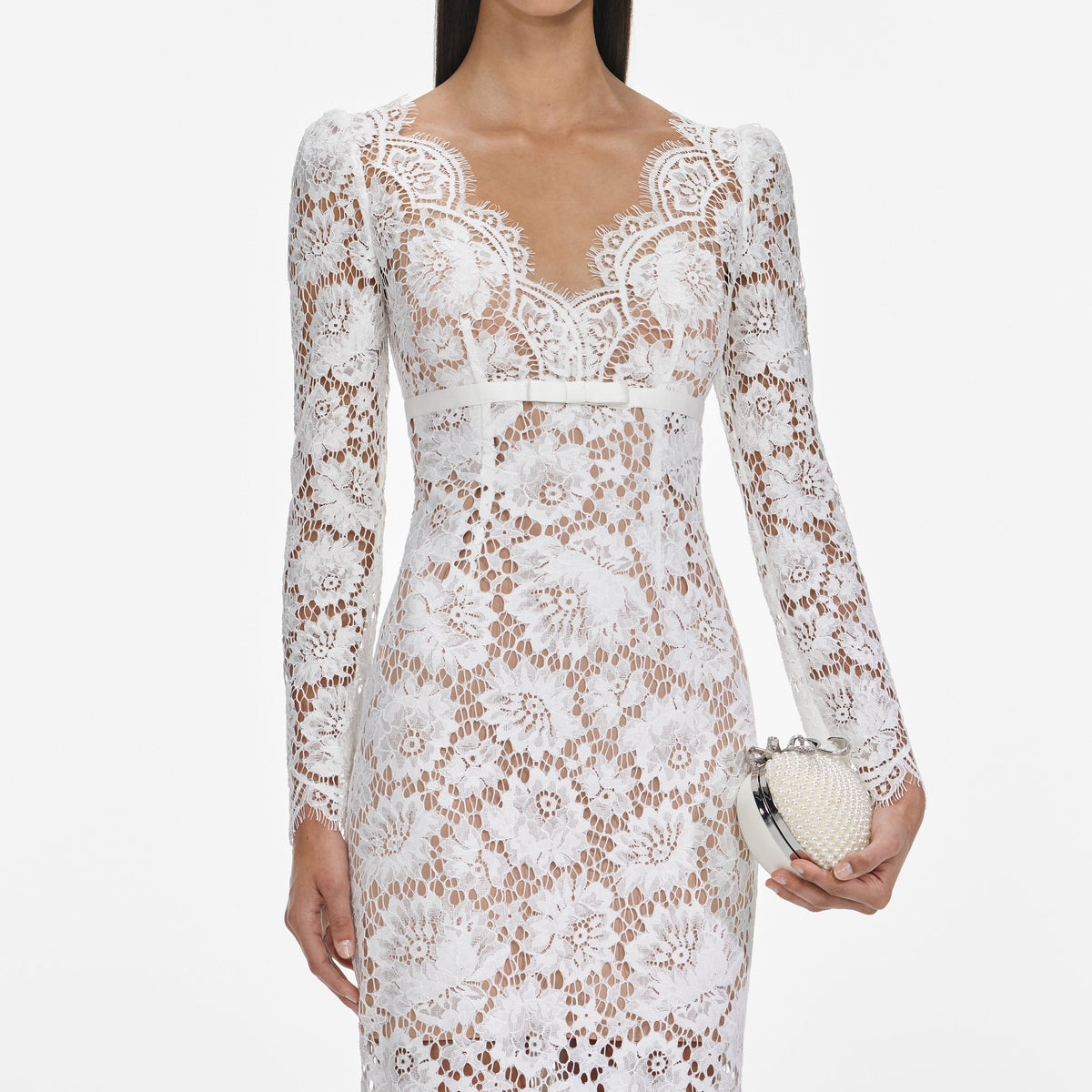 self portrait white circle floral lace mini dress White Floral Lace Midi Dress – self-portrait