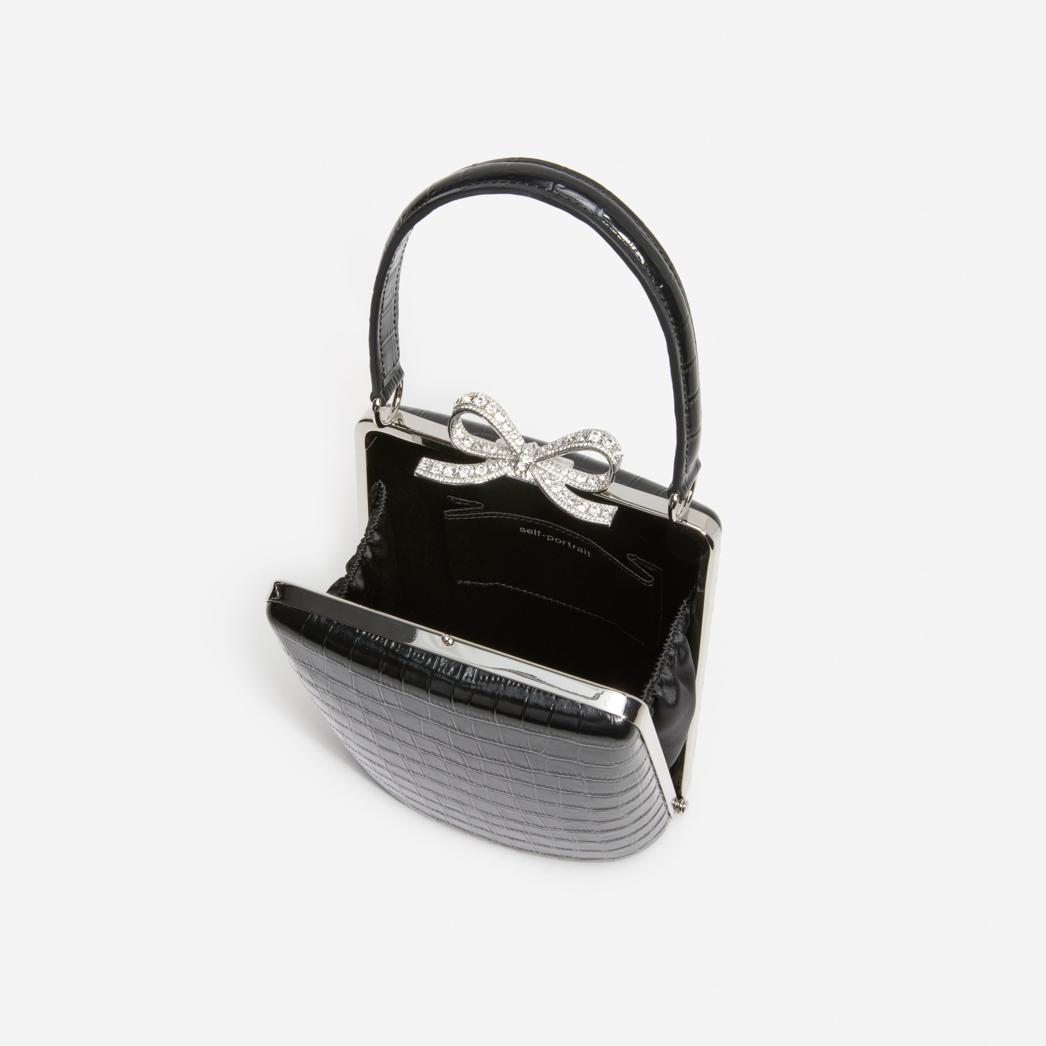 Black Croc Mini Bag