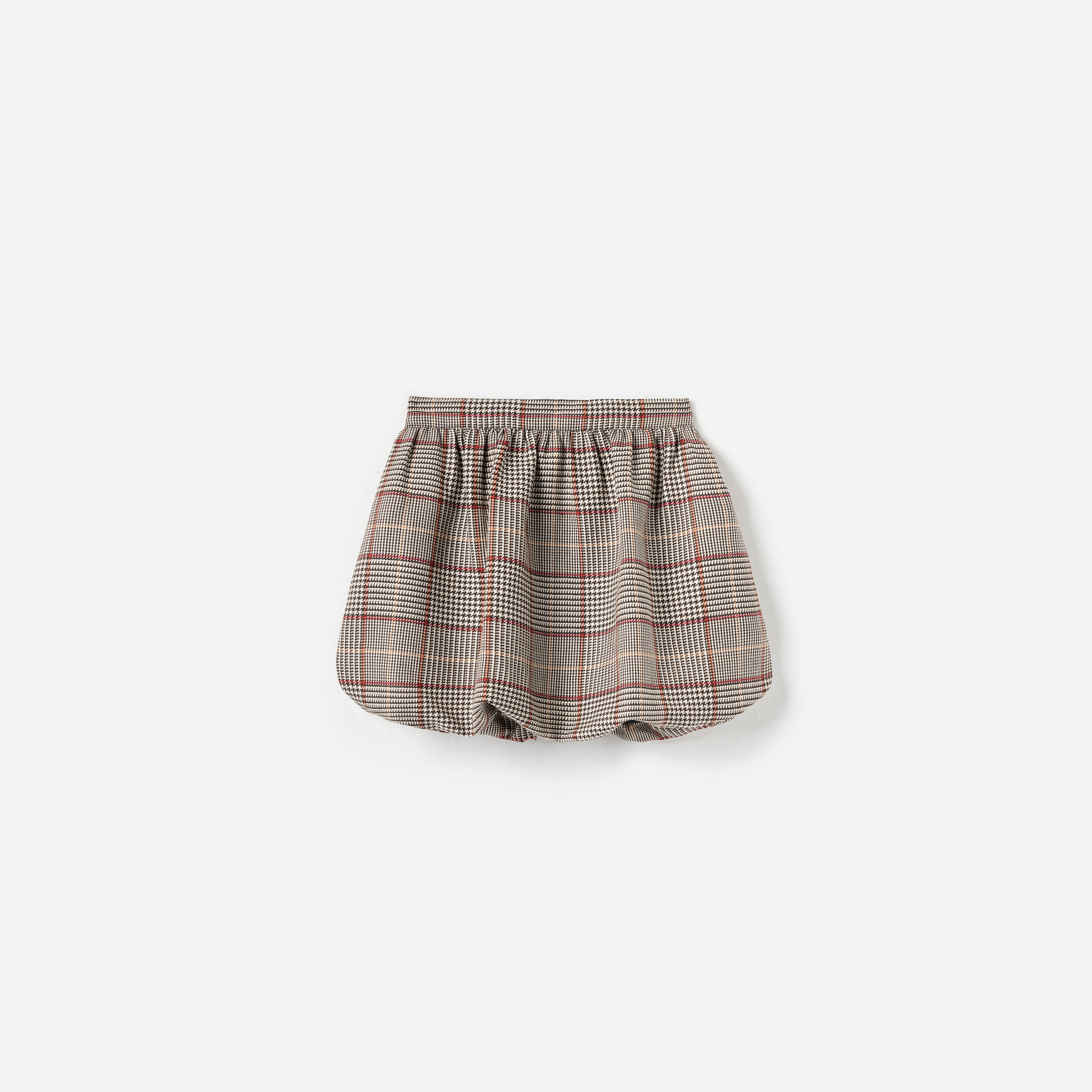 Brown Check Skirt